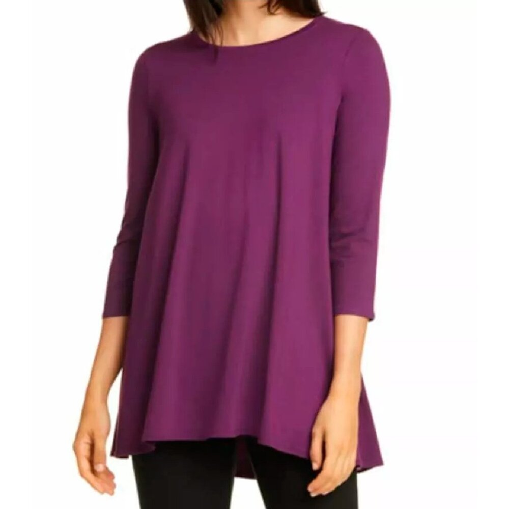 NWT Eileen Fisher Crew Neck Tunic Top